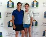 Carlos Pigem y Eva Domingo, jugadora de Lumine Golf, ganadores del Campionat de Catalunya