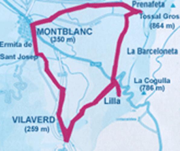 Sierra de Miramar and Montblanc