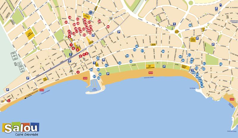 Gastrotour Salou 2013, mapa