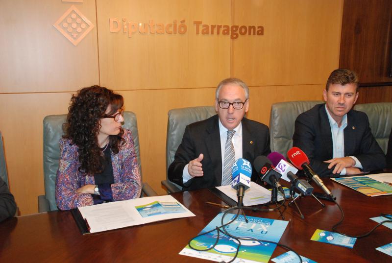 La alcaldessa de Cambrils i el president de la Diputaci&oacute;.