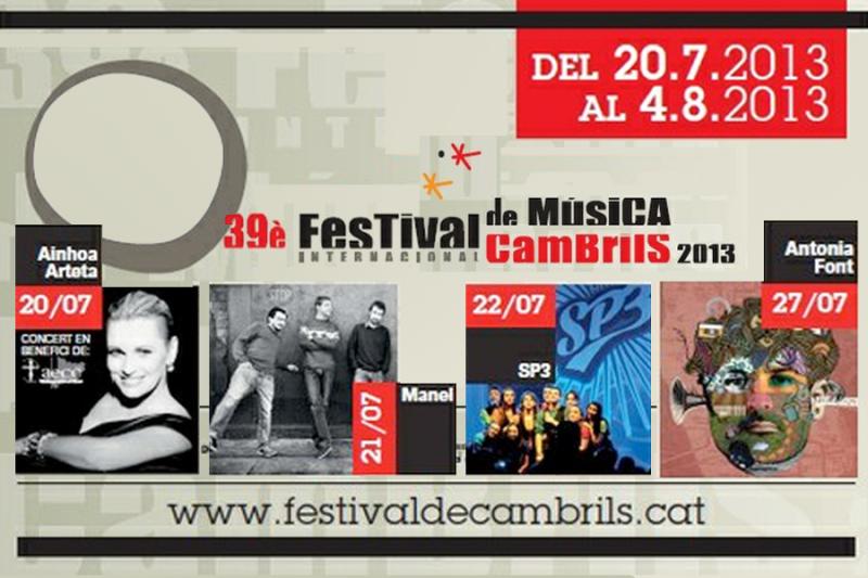 The next concerts of Festival de M&uacute;sica de Cambrils. 
