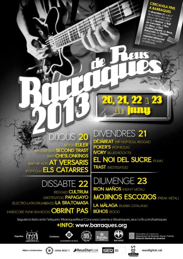 Cartel Barraques Reus 2013.