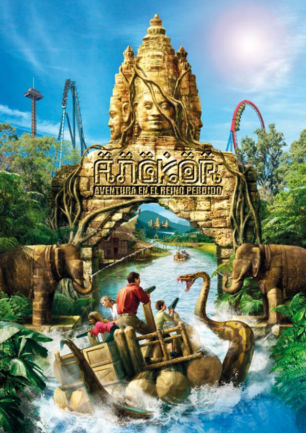 PortAventura Salou 2014 new water attraction Angkor