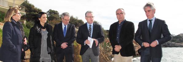 Pere Granados i el seu govern en el Camí de Ronda de Salou