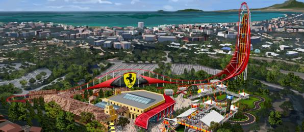 Ferrari Land tendrá el acelerador más alto y rápido de Europa