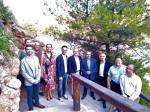 The councilors at the opening of the Capellans beach viewpoint