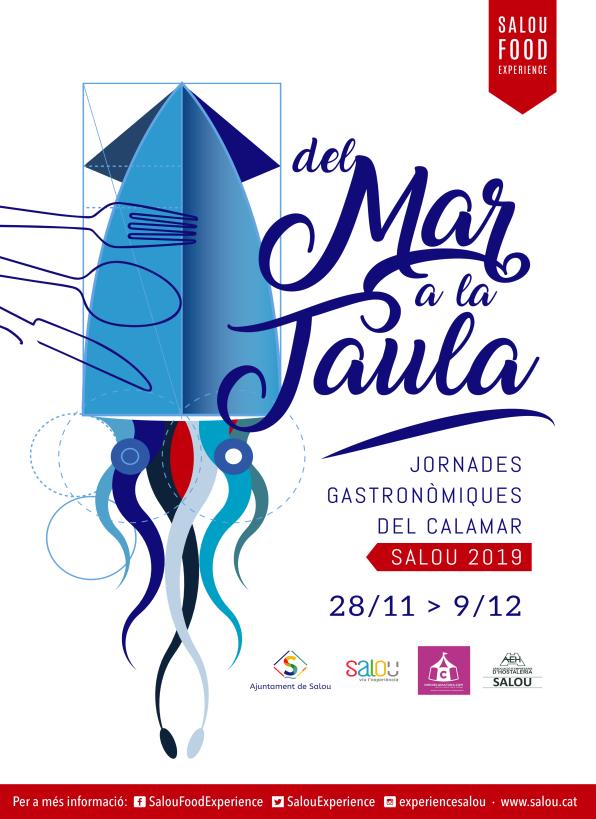 Cartell de les Jornades Gastronòmiques del Calamar Salou 2019