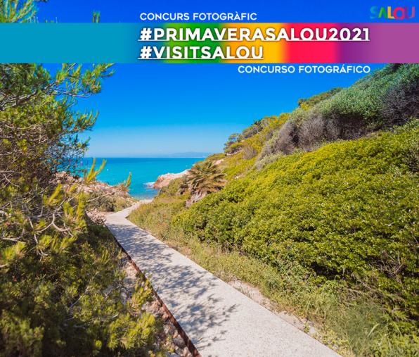 Announcing image of the Salou photography contest in spring