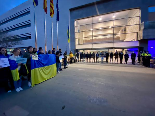 Moment de l'acte de suport a Ucraïna