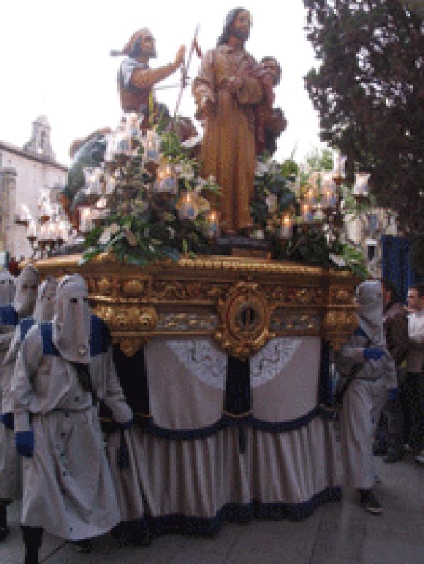 Orden at the procession for the holy burial