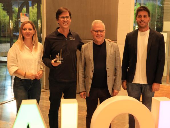 Momento de la inauguración de "Leyendas del deporte" en Salou