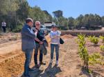 The Mayor of Salou, Pere Granados, in the Pla del Maset