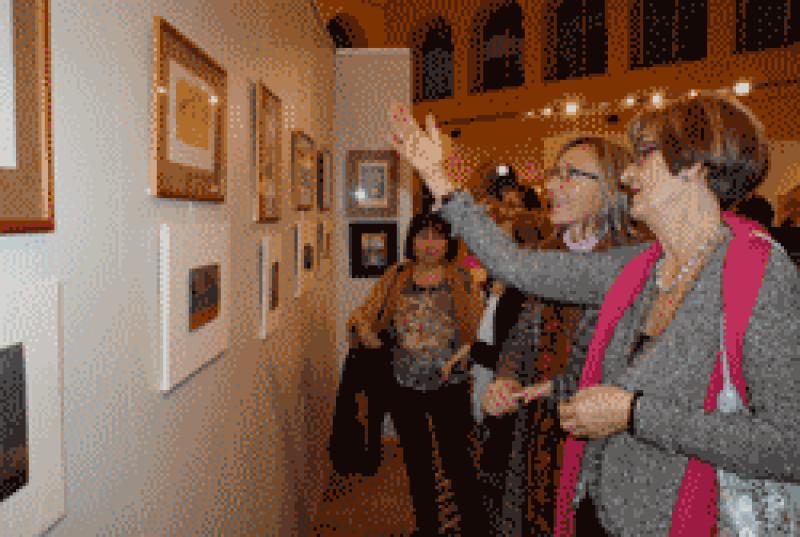 La artista Rosa Figueras presenta sus creaciones en el Palacio de la Diputaci&oacute;n