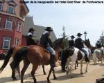 Larry Hagman (JR de Dallas) y Vicky Martin Berrocal inauguran el Hotel Gold River de PortAventura 1