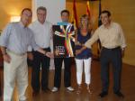 Salou receives the winner of the poster contest for the Nits Daurades 2009