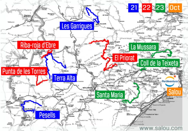 Itinerario, mapas y horarios del Rally Catalu&ntilde;a Costa Daurada, Rally de Espa&ntilde;a 2011 1