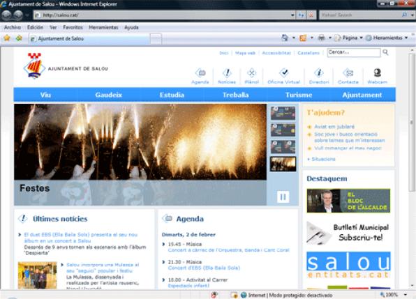 Salou www.salou.cat renews the municipal website making it more accessible