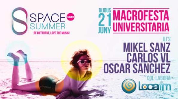 Summer Space Salou great college party and the White Baccanali for the night of San Juan 1
