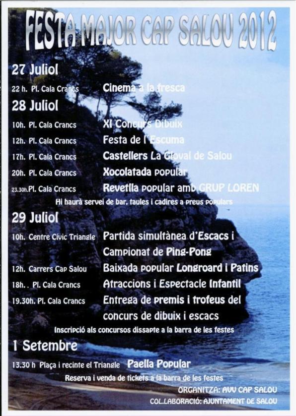 Weekend full of activities to celebrate the Festival of Cap Salou 1