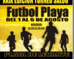 Torneig de futbol platja, a la platja de Llevant a Salou