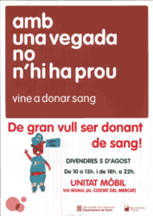 Salou busca donantes en una nueva jornada del Banco de Sangre